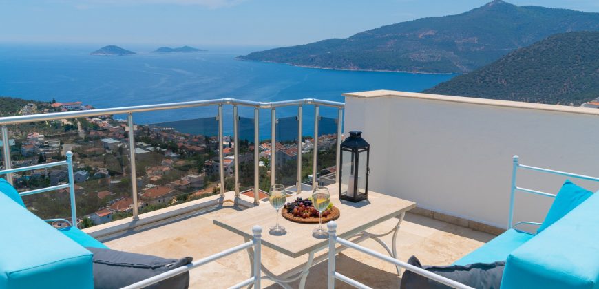 Luxury Six Bedroom Villa with Spectacular View in Kalkan