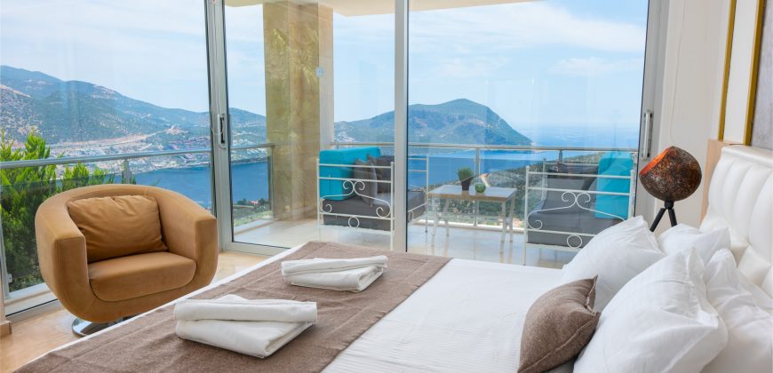 Luxury Six Bedroom Villa with Spectacular View in Kalkan