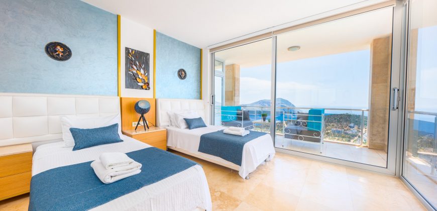 Luxury Six Bedroom Villa with Spectacular View in Kalkan