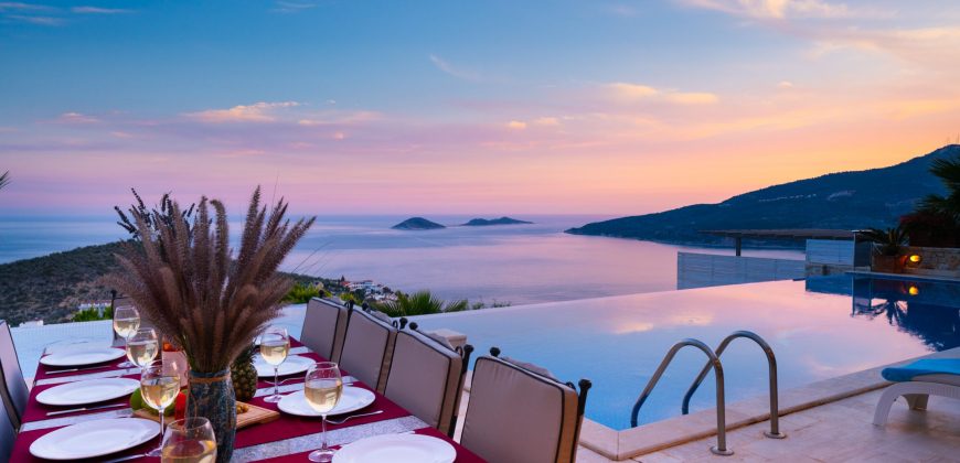 Luxury Six Bedroom Villa with Spectacular View in Kalkan