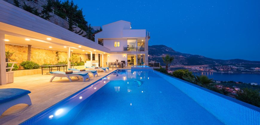 Luxury Six Bedroom Villa with Spectacular View in Kalkan