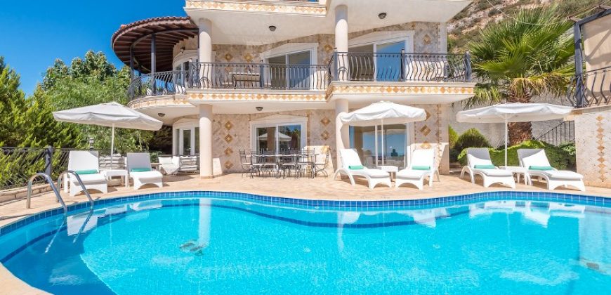 Luxury Five Bedroom Villa with Fabulous Sea View for Sale in Kalkan