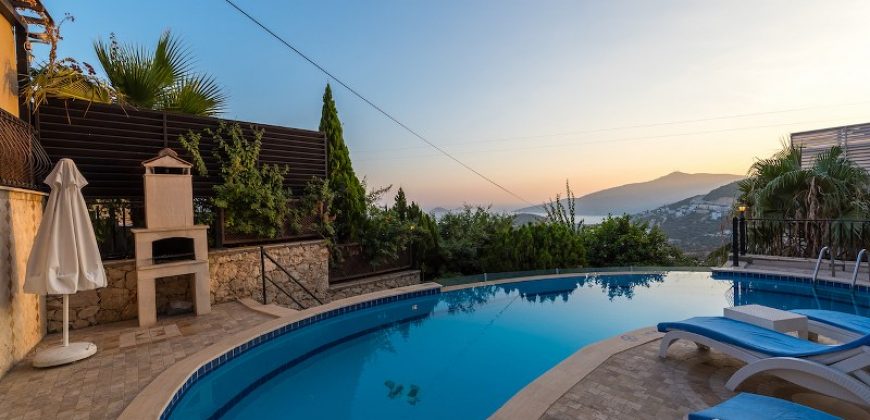 Luxury Five Bedroom Villa with Fabulous Sea View for Sale in Kalkan