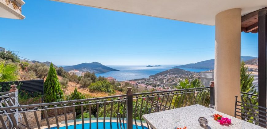 Luxury Five Bedroom Villa with Fabulous Sea View for Sale in Kalkan