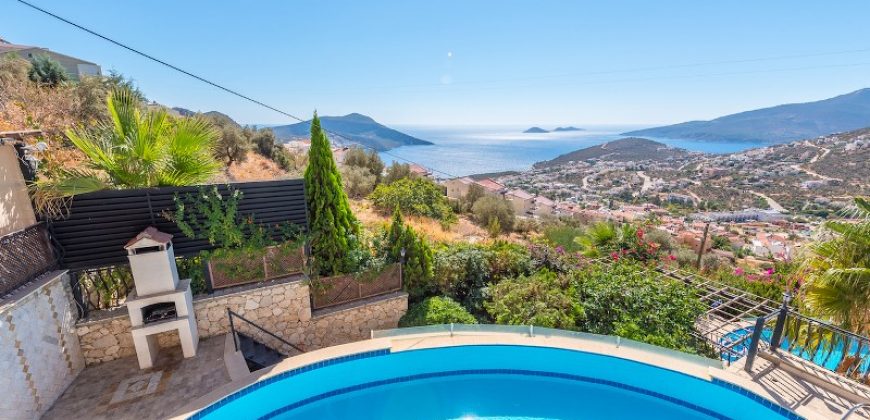 Luxury Five Bedroom Villa with Fabulous Sea View for Sale in Kalkan