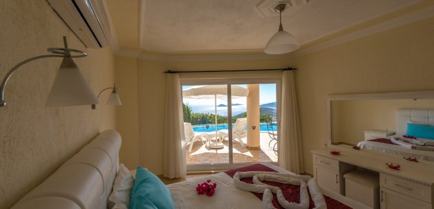 Luxury Five Bedroom Villa with Fabulous Sea View for Sale in Kalkan