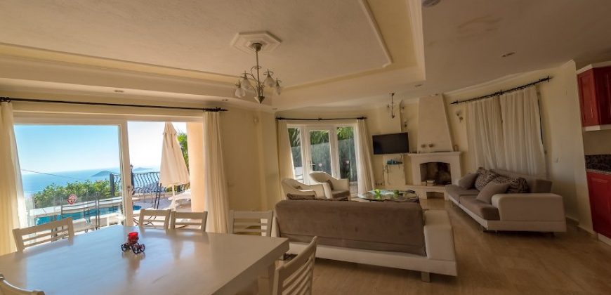 Luxury Five Bedroom Villa with Fabulous Sea View for Sale in Kalkan