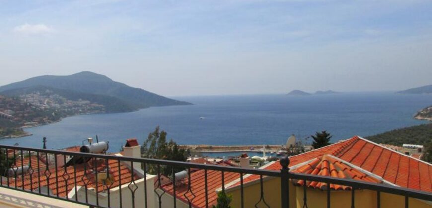 Four Bedroom sea view Villa in Kalkan Center for sale