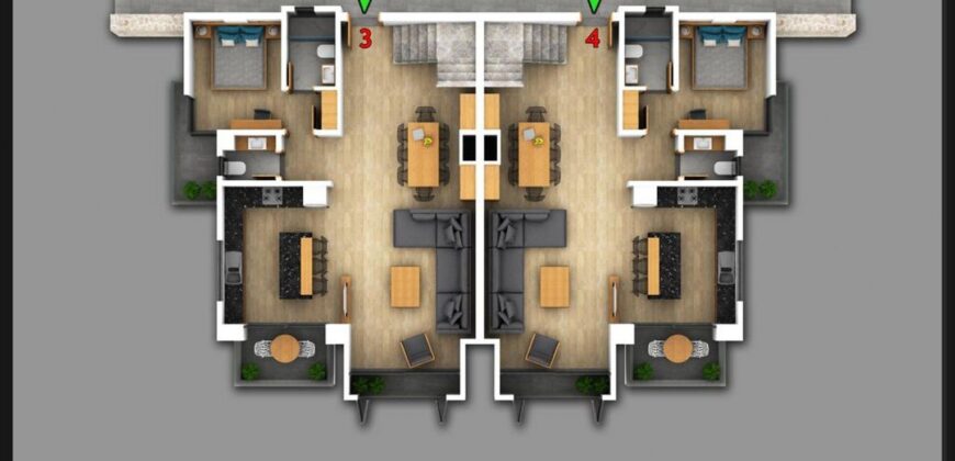 New! Off-Plan Luxury Apartments in Site for sale in Kalkan