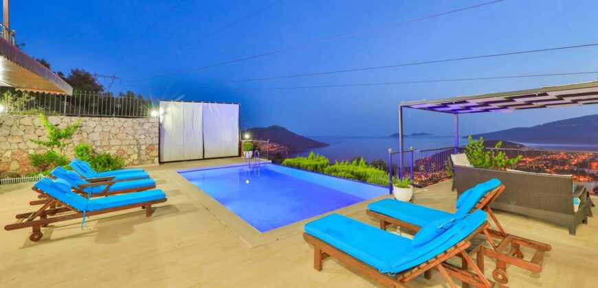 Three Bedroom Villa with Fabulous view in Kalkan for sale