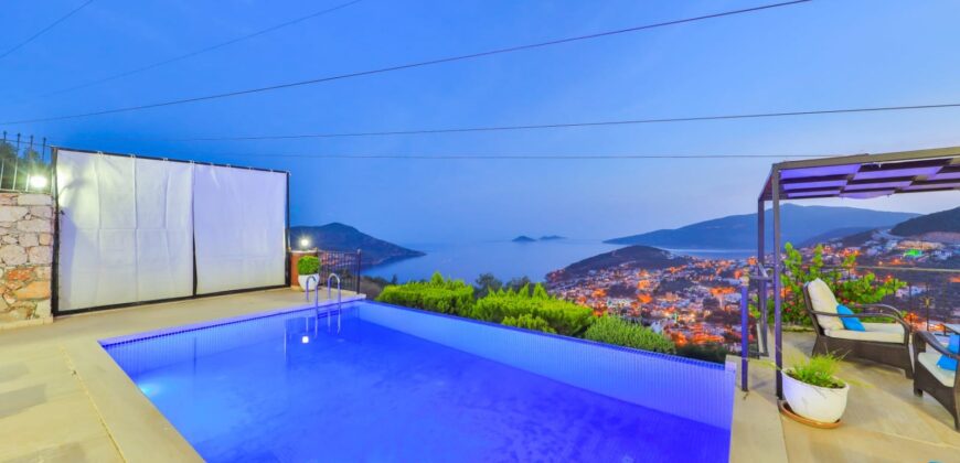 Three Bedroom Villa with Fabulous view in Kalkan for sale