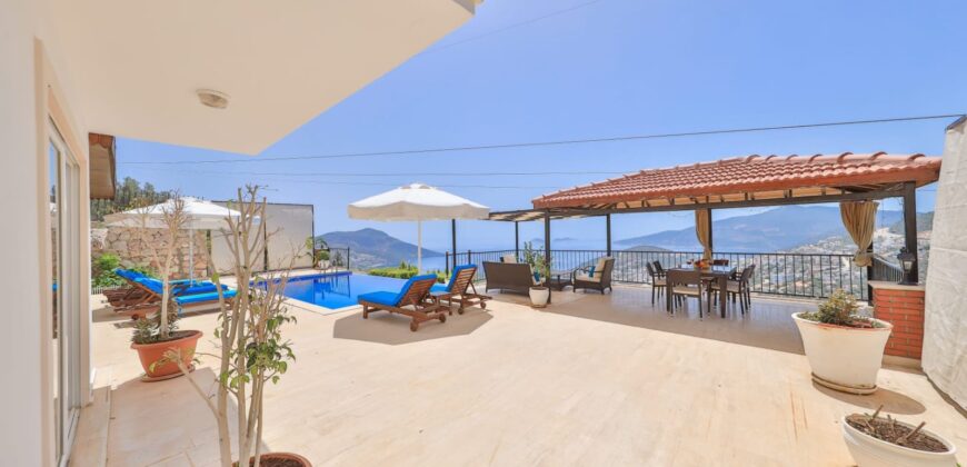 Three Bedroom Villa with Fabulous view in Kalkan for sale