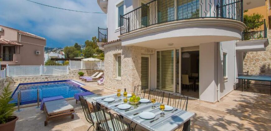 Four Bedroom sea view Villa in Kalkan Center for sale