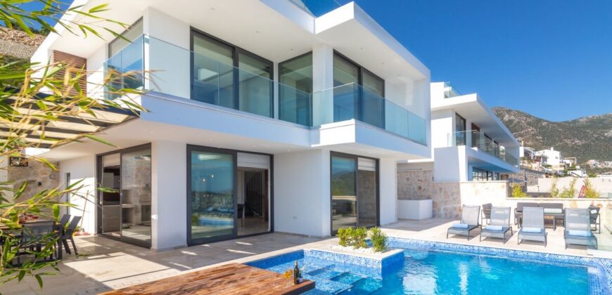 Luxury Three Bedroom Villa with Spectacular view in Kalkan for Sale