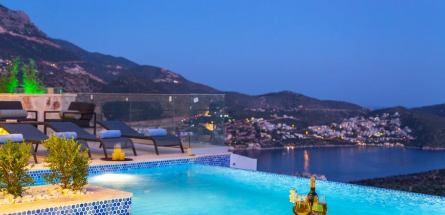 Luxury Three Bedroom Villa with Spectacular view in Kalkan for Sale