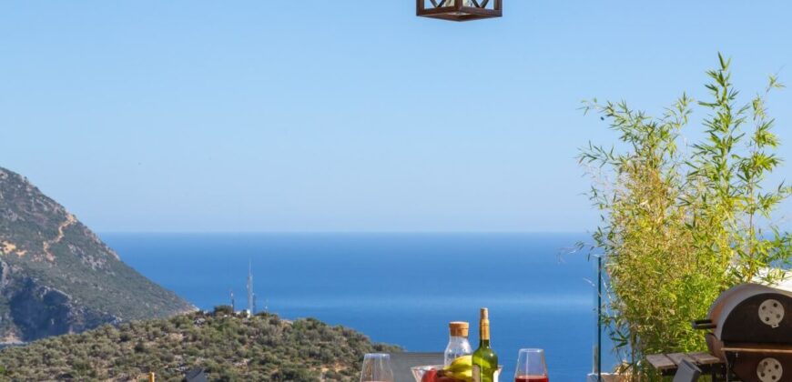 Luxury Three Bedroom Villa with Spectacular view in Kalkan for Sale