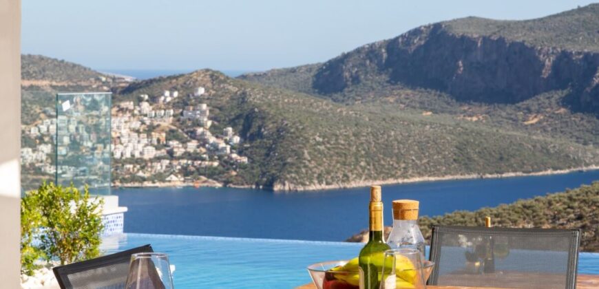 Luxury Three Bedroom Villa with Spectacular view in Kalkan for Sale