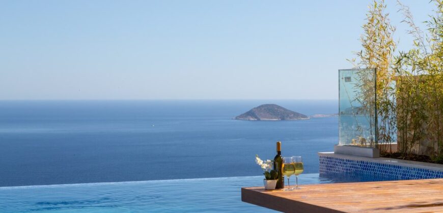 Luxury Three Bedroom Villa with Spectacular view in Kalkan for Sale