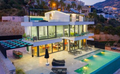 Luxury Villa Eight Bedroom with Spectacular sea view Villa for sale in Kalkan